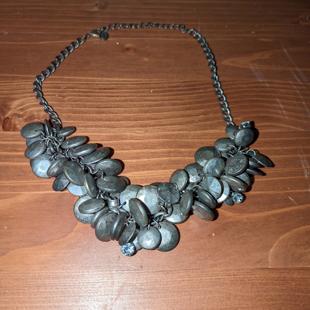 Costume Jewelry Metal beads and crystal bead necklace